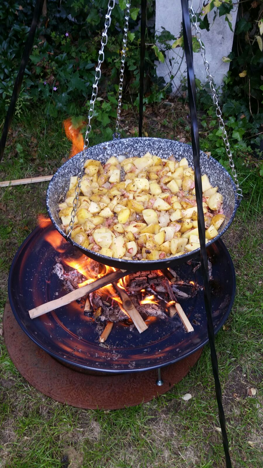 Zorg salaris Stijgen Buiten koken met een bakplaat. Bak heerlijke gerechten aan de driepoot.